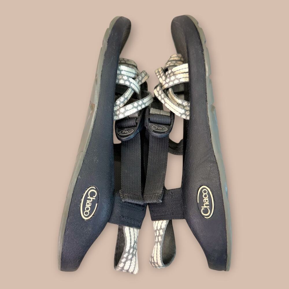 Chaco Vibram Performance Sports Dual Straps Sandals Women Size 9 Light Beam Gray - Picture 5 of 9